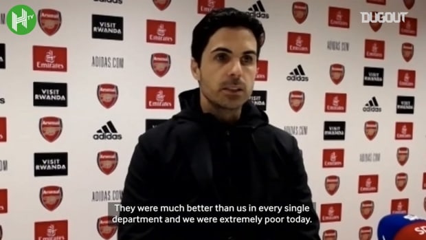 Arteta apologises to Arsenal fans after Liverpool performance